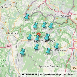 Mappa Via Scaletta, 22077 Olgiate Comasco CO, Italia (3.11786)