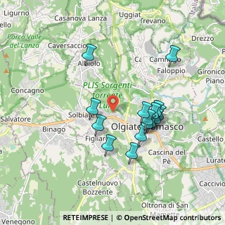Mappa Via Scaletta, 22077 Olgiate Comasco CO, Italia (1.61733)