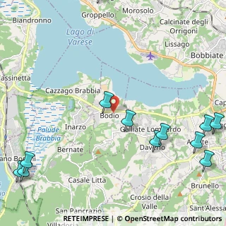 Mappa Via Piave, 21020 Bodio Lomnago VA, Italia (3.21923)