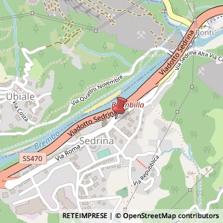 Mappa Via Roma, 13/A, 24010 Sedrina, Bergamo (Lombardia)