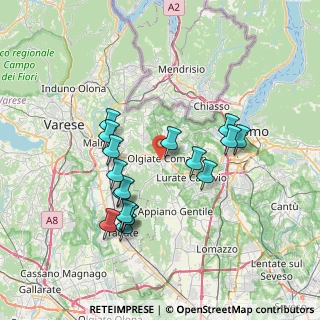 Mappa Via Lomazzo, 22077 Olgiate Comasco CO, Italia (6.82353)