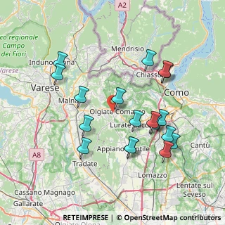 Mappa Via Lomazzo, 22077 Olgiate Comasco CO, Italia (7.59667)