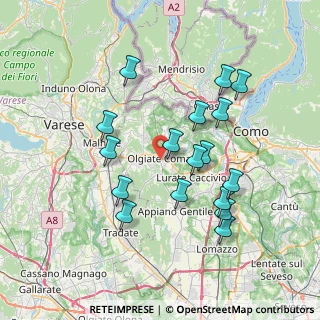 Mappa Via Lomazzo, 22077 Olgiate Comasco CO, Italia (7.05412)