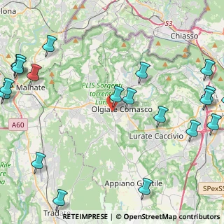 Mappa Via Lomazzo, 22077 Olgiate Comasco CO, Italia (6.429)