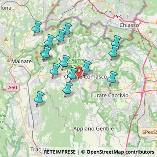 Mappa Via Lomazzo, 22077 Olgiate Comasco CO, Italia (3.696)