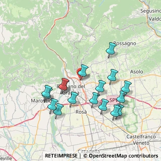 Mappa Via Frescobaldi, 36060 Romano D'ezzelino VI, Italia (7.59588)