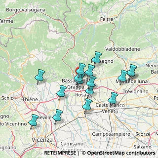 Mappa Via Commercio, 36060 Romano D'ezzelino VI, Italia (13.39313)