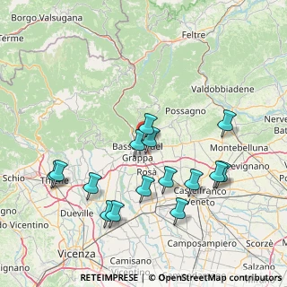 Mappa Via Commercio, 36060 Romano D'ezzelino VI, Italia (16.258)