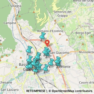 Mappa Via Commercio, 36060 Romano D'ezzelino VI, Italia (2.01412)