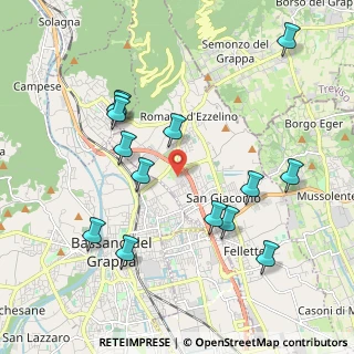 Mappa Via Commercio, 36060 Romano D'ezzelino VI, Italia (2.09857)