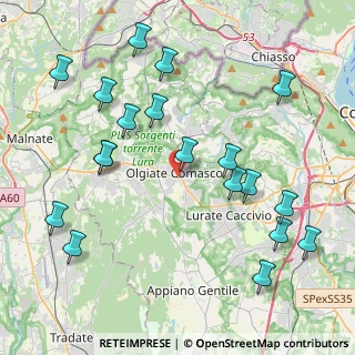 Mappa Via Vittorio Emanuele II, 22077 Olgiate Comasco CO, Italia (4.72421)