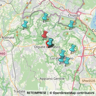 Mappa Via Vittorio Emanuele II, 22077 Olgiate Comasco CO, Italia (2.92)