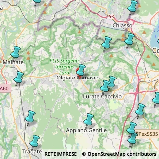 Mappa Via Vittorio Emanuele II, 22077 Olgiate Comasco CO, Italia (7.049)