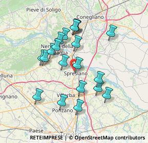 Mappa Via Croda Granda, 31027 Spresiano TV, Italia (6.6275)