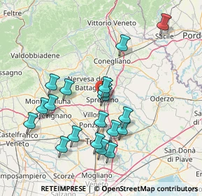 Mappa Via Croda Granda, 31027 Spresiano TV, Italia (14.85053)