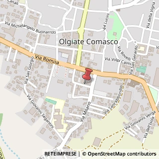 Mappa Via B. Antelami, 2, 22077 Olgiate Comasco, Como (Lombardia)