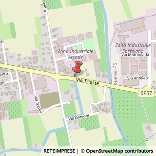 Mappa Via Trieste, 259, 31030 Arcade, Treviso (Veneto)