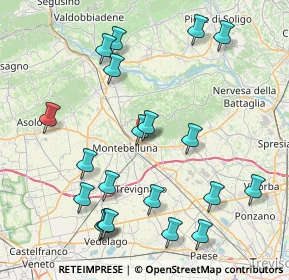 Mappa Via Caonada, 31044 Montebelluna TV, Italia (9.2015)
