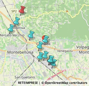 Mappa Via Caonada, 31044 Montebelluna TV, Italia (1.91818)