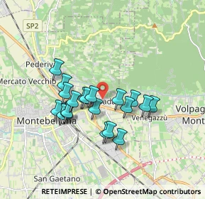 Mappa Via Caonada, 31044 Montebelluna TV, Italia (1.435)