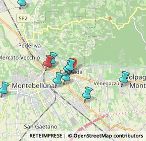 Mappa Via Caonada, 31044 Montebelluna TV, Italia (2.11182)