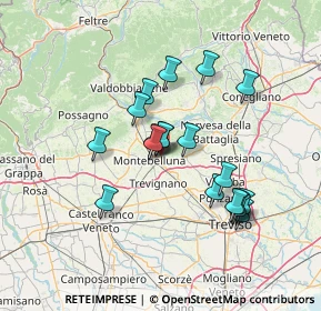 Mappa Via Caonada, 31044 Montebelluna TV, Italia (12.02684)
