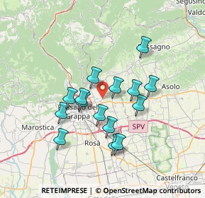 Mappa Via Mardignon, 36060 Romano D'ezzelino VI, Italia (5.91933)