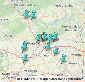 Mappa Via Toronto, 31044 Montebelluna TV, Italia (5.79071)
