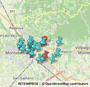 Mappa Via Toronto, 31044 Montebelluna TV, Italia (1.575)