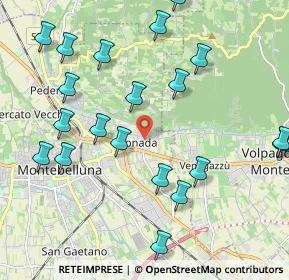 Mappa Via Toronto, 31044 Montebelluna TV, Italia (2.3685)
