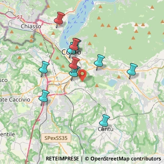 Mappa Via al Ronco, 22100 Como CO, Italia (3.53727)