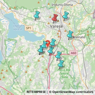 Mappa 21020 Buguggiate VA, Italia (3.08182)