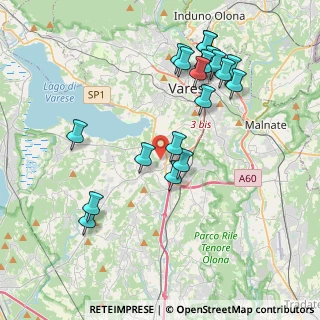 Mappa 21020 Buguggiate VA, Italia (4.11316)