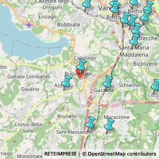 Mappa 21020 Buguggiate VA, Italia (3.29188)