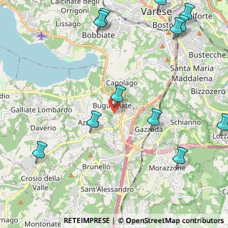 Mappa 21020 Buguggiate VA, Italia (2.9525)