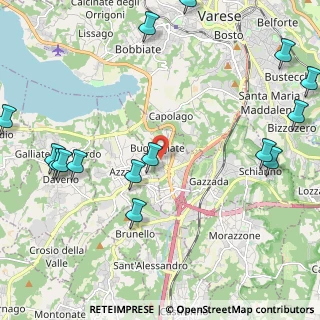 Mappa 21020 Buguggiate VA, Italia (2.90333)