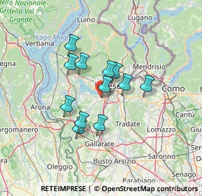 Mappa Via Camillo Benso Conte di Cavour, 21022 Azzate VA, Italia (10.02833)