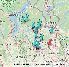 Mappa Via Camillo Benso Conte di Cavour, 21022 Azzate VA, Italia (10.395)