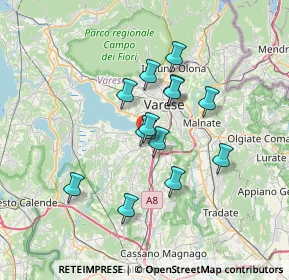 Mappa Via Camillo Benso Conte di Cavour, 21022 Azzate VA, Italia (5.47615)