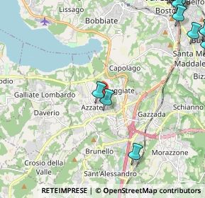Mappa Via Camillo Benso Conte di Cavour, 21022 Azzate VA, Italia (3.8315)