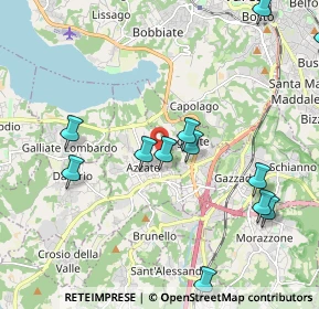 Mappa Via Camillo Benso Conte di Cavour, 21022 Azzate VA, Italia (2.84353)