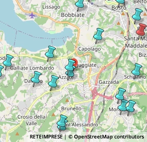 Mappa Via Camillo Benso Conte di Cavour, 21022 Azzate VA, Italia (2.9245)