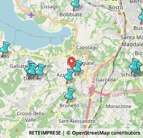 Mappa Via Camillo Benso Conte di Cavour, 21022 Azzate VA, Italia (2.62923)