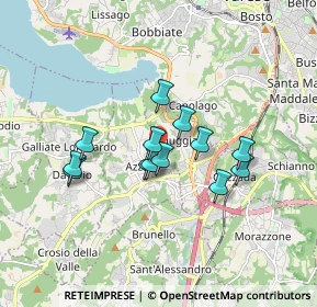 Mappa Via Camillo Benso Conte di Cavour, 21022 Azzate VA, Italia (1.33077)