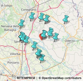 Mappa Via Nazario Sauro, 31010 Cimadolmo TV, Italia (6.1395)