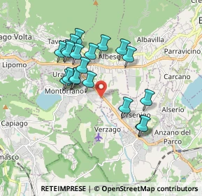 Mappa Via San Bartolomeo, 22030 Montorfano CO, Italia (1.574)