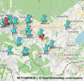 Mappa Via Statale Briantea, 22030 Montorfano CO, Italia (2.379)
