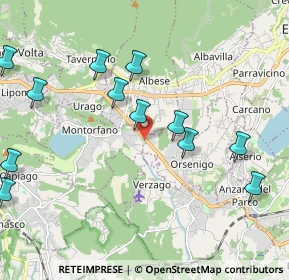 Mappa Via Statale Briantea, 22030 Montorfano CO, Italia (2.35583)