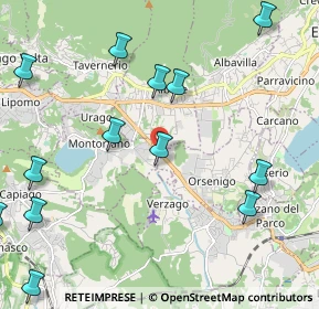 Mappa Via Statale Briantea, 22030 Montorfano CO, Italia (2.72692)