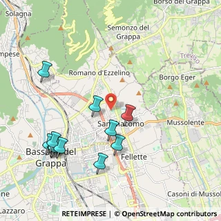Mappa Via Giambattista Pergolesi, 36060 Romano D'ezzelino VI, Italia (2.29)